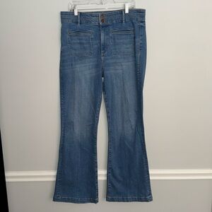 Loft Slim Flare Denim Jeans 32 14